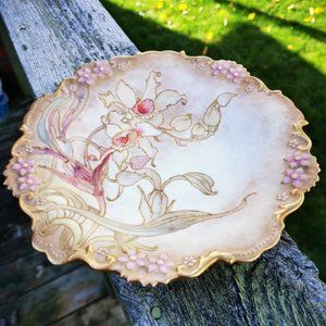 Antique Doulton Burslem 3 Footed Bowl Floral